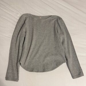 Free People Gray Long Sleeve